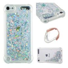 LEMAXELERS Compatible iPod Touch 7 Case - Bling Glitter Liquid, Love-2