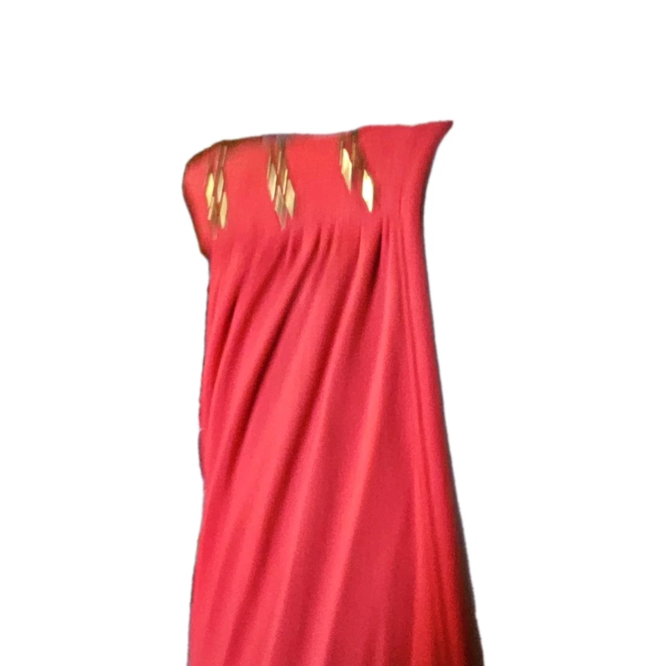 Vestido para mujer Kardashian Kollection rojo cuello en V profundo talla L Foto 4 de 4