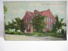 1900 ZIM CO POSTCARD " PUBLIC SCHOOL,CONGRESS PARK ILL " RARE VIEW HOMES UNUSED