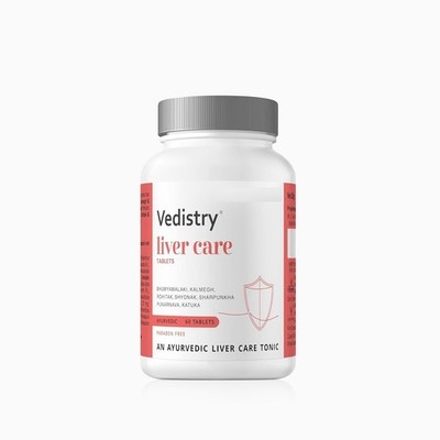 Vedistry Livercare 60 Tablets for Fatty Liver Liver Detox Bloating Indigestion