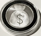 Emojis Money Bag 1 Troy Oz .999 Fine Silver Round Bullion