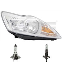 Scheinwerfer Links Chrom H1/H7 FüR Ford Focus II Da_ HCP DP FFS Inkl. Lampen