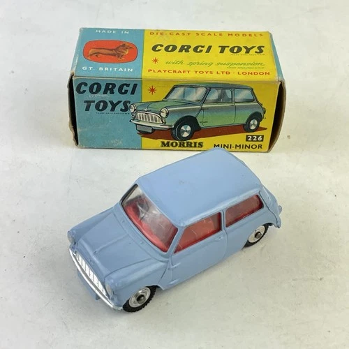 Vintage Boxed Corgi Toys No. 226 Morris Mini Minor Blue