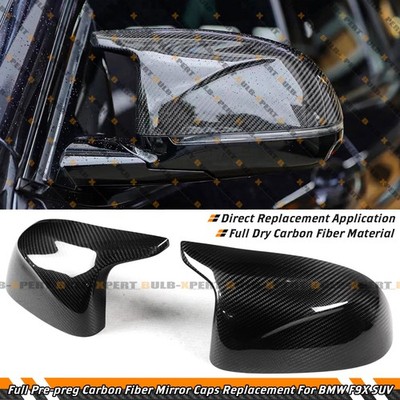 For BMW F98 X4M F95 X5M F96 X6M M40i Full Carbon Fiber Replacement Mirror Caps