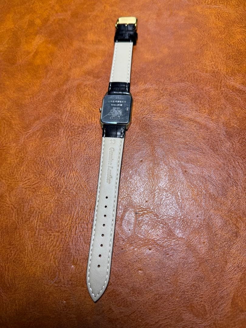 Seiko Dolce Rectangular 80s Rare Working Watch wi… - image 5