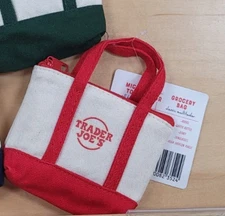 Red - Trader Joe's Micro Tote w/ Matching Grocery Bag - NWT!