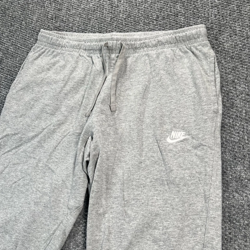 Pantalones deportivos Nike vintage para hombre XL grises tejidos bordados Swoosh cónicos Y2K Foto 3 de 4
