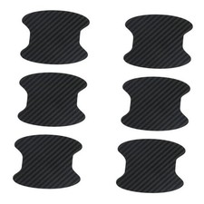 16 Pcs Car Door Handle Cup Protector Sticker, Anti Scratch Car Door Black