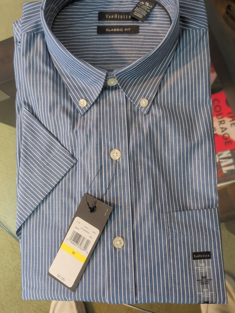 Van Heusen Classic Fit Striped Dress Shirts for Men for sale | eBay