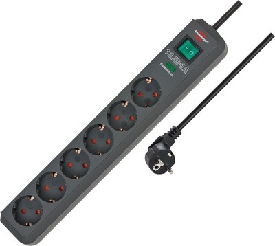 Brennenstuhl Eco-Line 6-fach Steckdosenleiste Überspannungsschutz 5 m Kabel