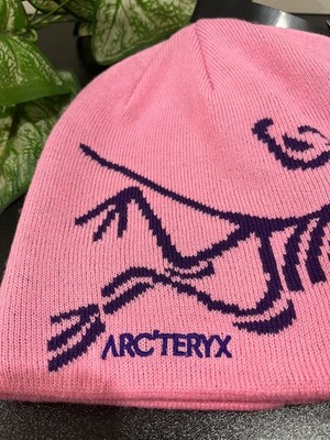 Arc'teryx Bird Head Toque Combo Pink & Red Yellow Merino Wool Ski