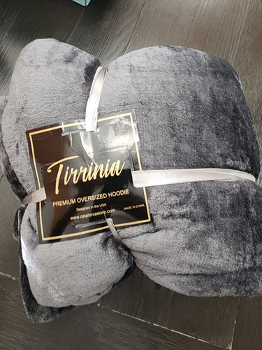Kato Tirrinia Premium Sherpa Oversized Hoodie Hooded Blanket NEW Grey 🔥 - Picture 5 of 5