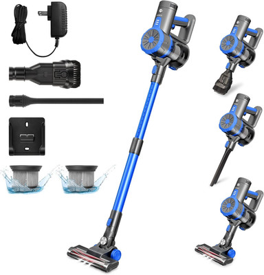 Cordless Stick Vacuum Cleaner, 45 Minutes Run-Time, 4 in 1 Lightweight Stick Vac