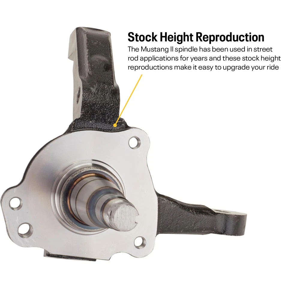Speedway Mustang II Forged Steel Hotrod Ratrod Spindles, Stock Factory Specs - Image 2 of 4
