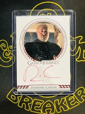 2024 GAME OF THRONES RITTENHOUSE - DOMINIC CARTER - JANOS SLYNT - AUTOGRAPH