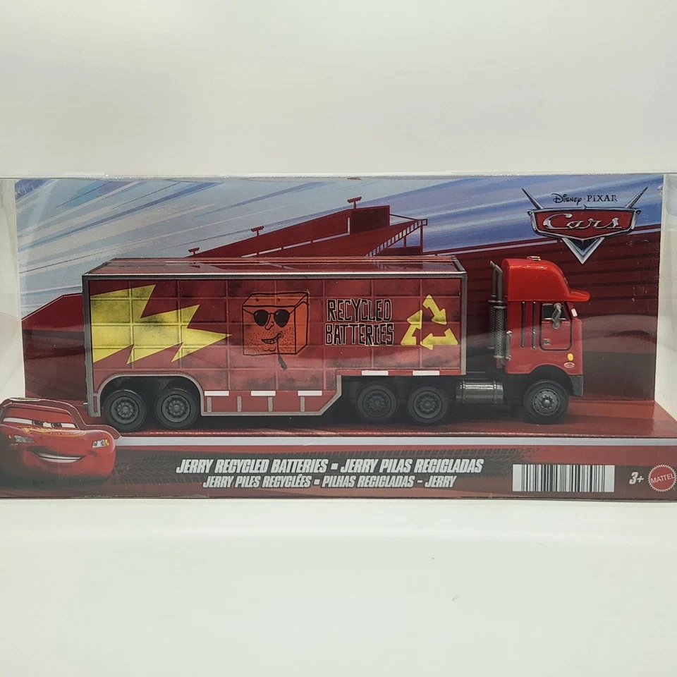 Jerry Recycled Batteries Hauler Disney Pixar Cars 2025 Diecast 1:55 Truck - Image 2 of 4