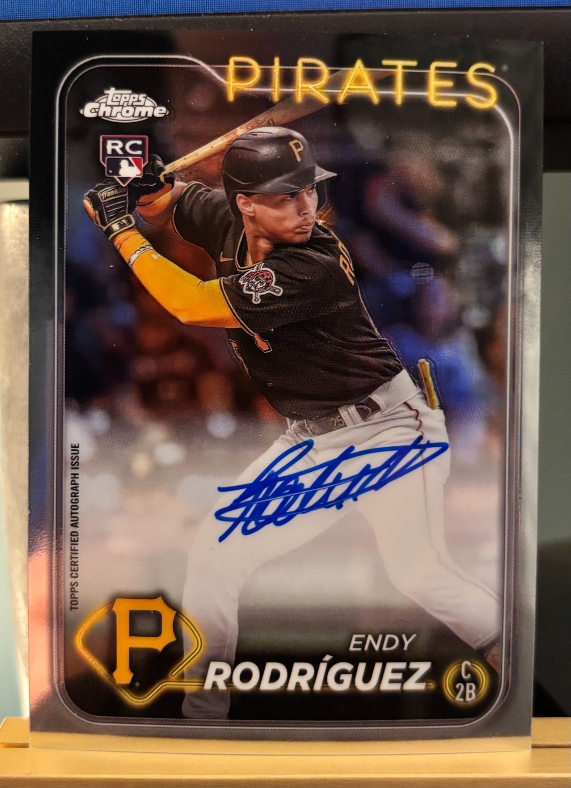 Endy Rodriguez - Pirates: 2024 Topps Chrome Auto RC #RA-ER