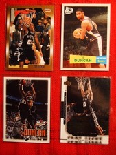Tim Duncan 4 Card  Lot - 90s and Early 2000s - Spurs HOF