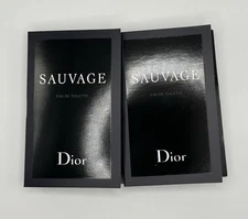 2 X Dior Sauvage Mens Cologne 0.03 oz EDT Vial Sprays New In Box