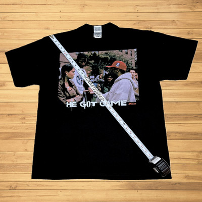 He Got Game movie shirt size Large Spike Lee Rosario Dawson Ray Allen RAP BOOT