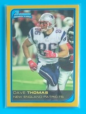 2006 Bowman Gold Rookie #175 Dave Thomas New England Patriots Football Card 