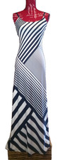 Dress Maxi Blue Striped Medium Bailey Blue Sleeveless Spaghetti Straps Women’s