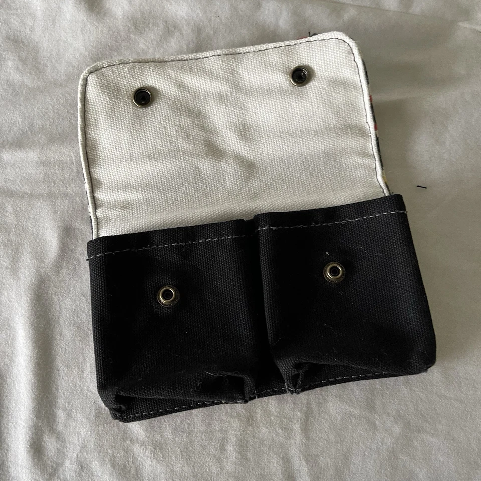 Pendleton Aztec Southwestern Native Canvas Bi-Fold Wallet Snap Button Vintage - Image 4 of 4