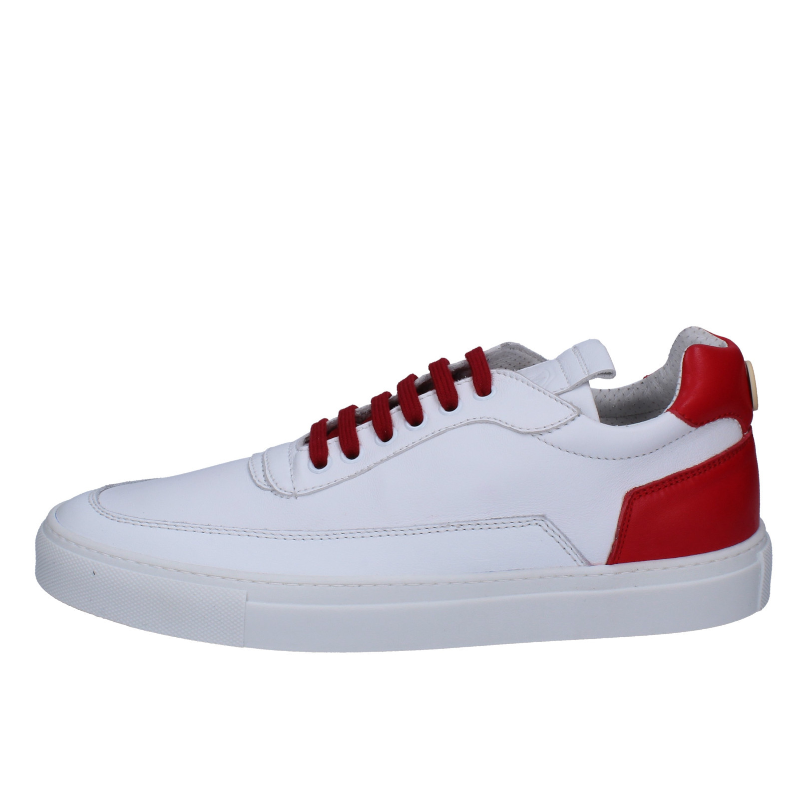 Herren schuhe MARIANO DI VAIO 43 sneakers Weiß rot leder AB772-E Herren schuhe MARIANO DI VAIO 43 sneakers Weiß rot leder AB772-E