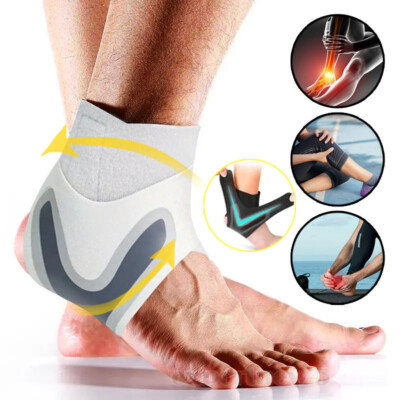 Compression Ankle Arch Support Brace Planter Fasciitis Pain Relief Foot Wrap US
