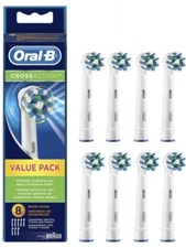 ( Pack of 8 ) Genuine Oral-B EB50 Cross Action Replacement Brush Heads