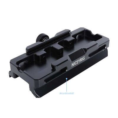 NICEYRIG Arca Dovetail to Manfrotto Dovetail Quick Release Drop-in Baseplate