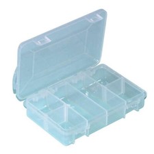 High Quality See Through Plastic Construction Storage Box Mini 6 Compartment
