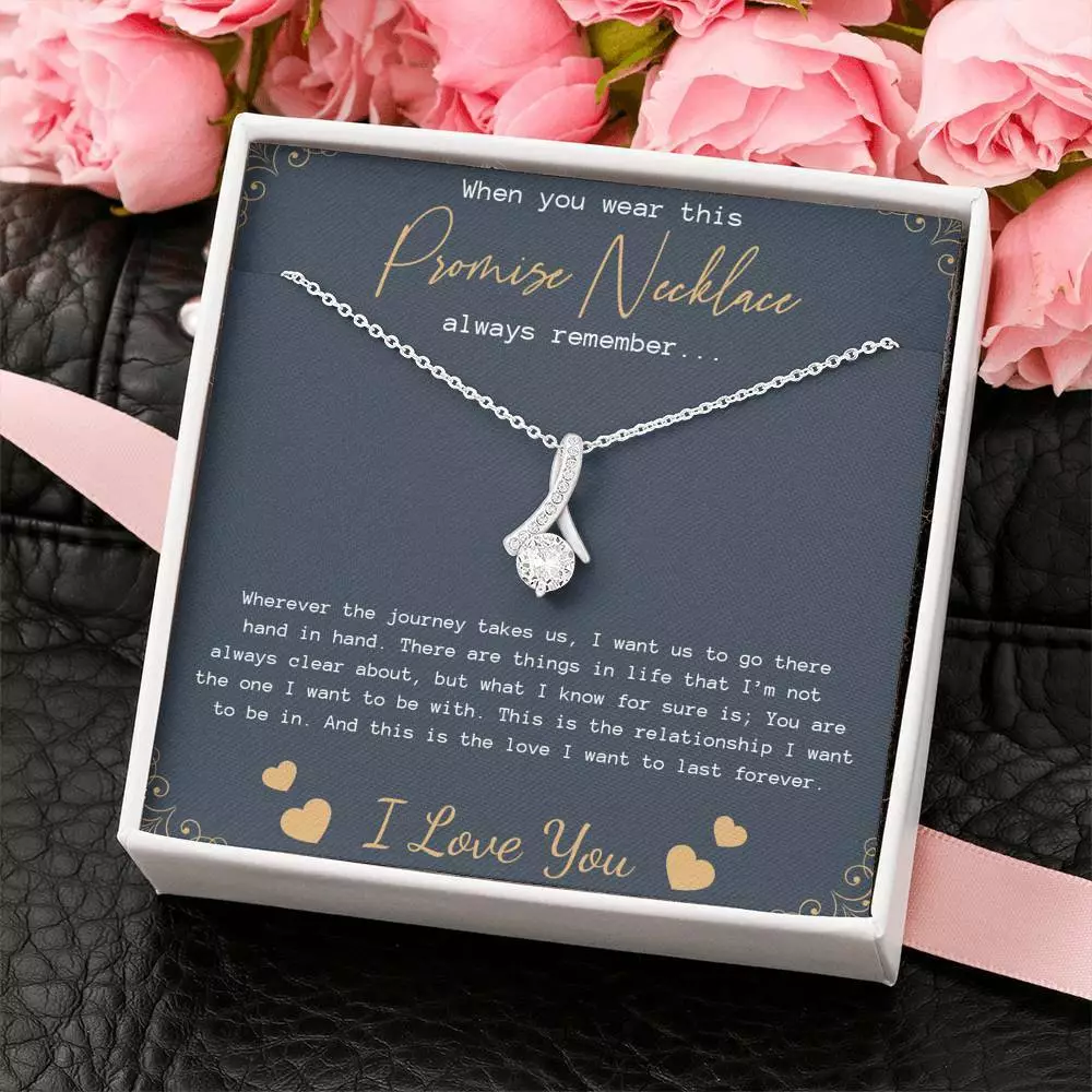 Promise Necklace for Girlfriend from Boyfriend, Gift for