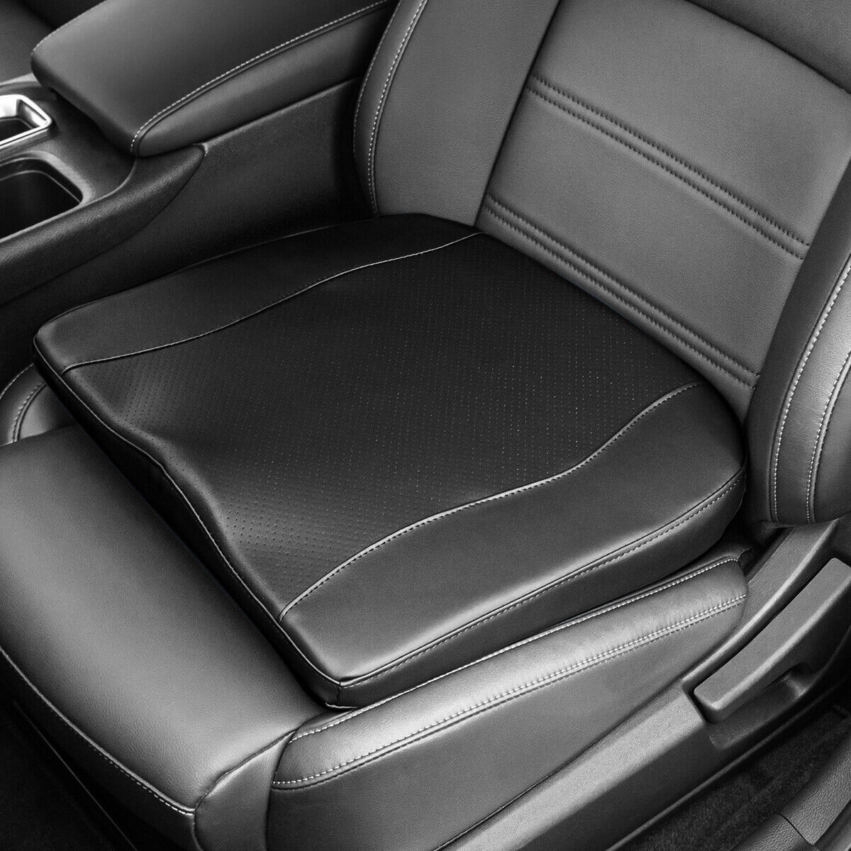 ELUTO Car Seat Cushion Wedge Cushion Chair Pad Memory Foam Seat
