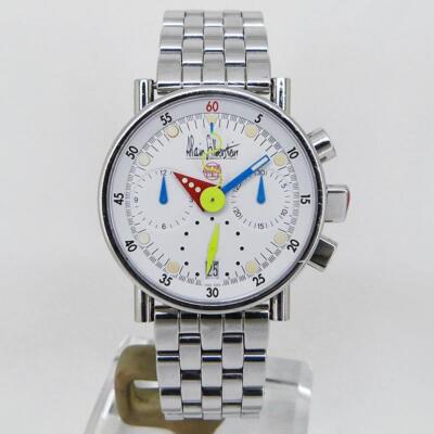 ALAIN SILBERSTEIN Watch Chrono A Boys White Automatic World Limited 250 32.4mm
