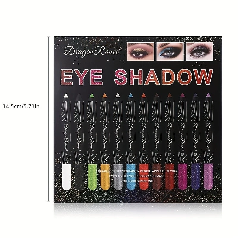 12 color eye shadow suit, matte waterproof durable high gloss eye shadow stick - Image 2 of 4