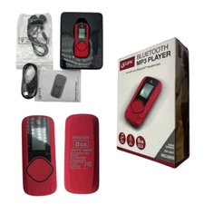 GPX MWB308R MP3 Player 8GB Bluetooth FM Radio Voice Recorder Red Retro Style