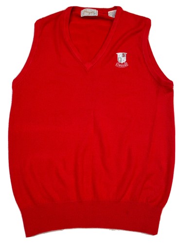 Vintage Sweater Vest Hogan Basic Red 