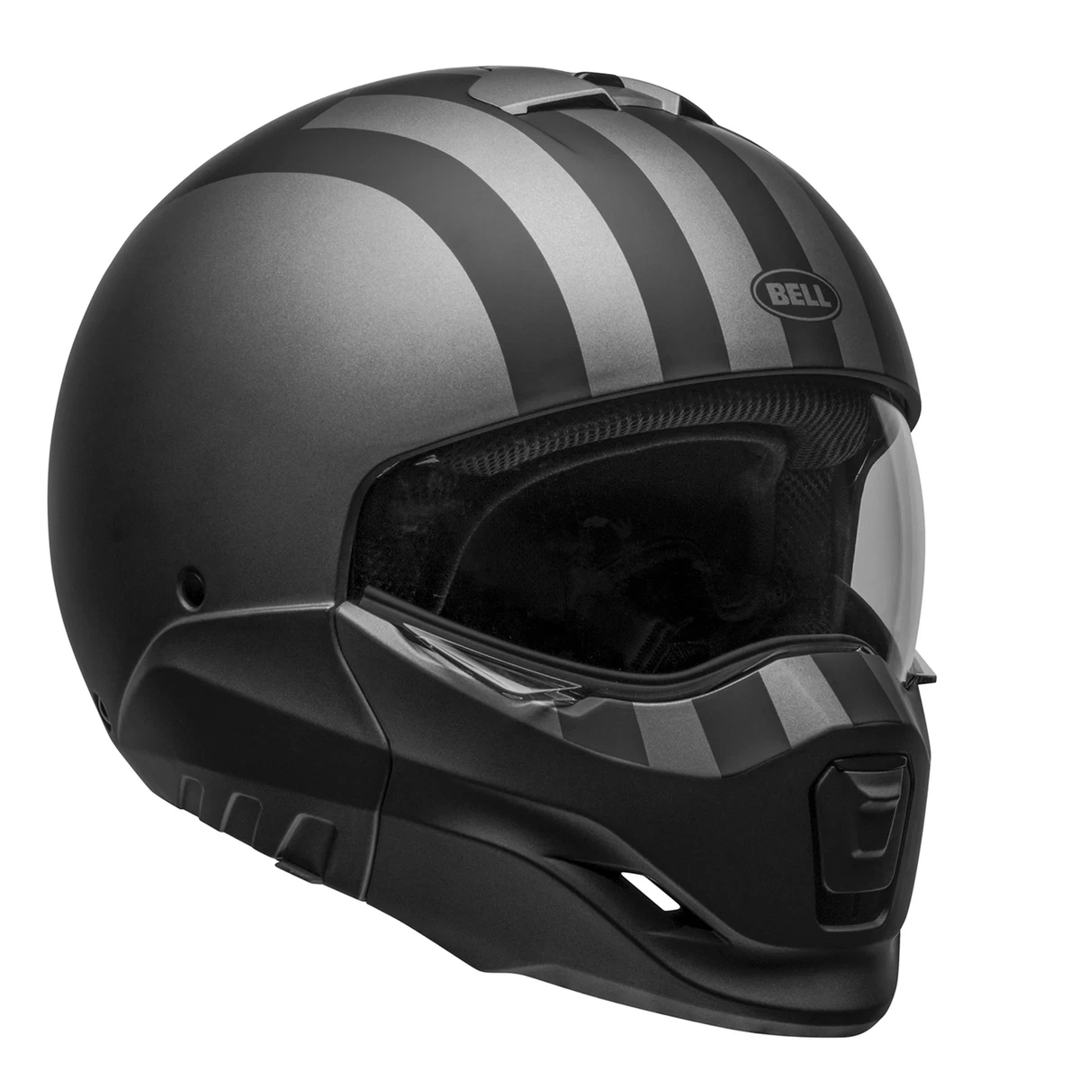 Bell Broozer Motorcycle Helmet Free Ride Matt Grey Black Includes