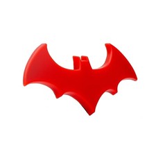 Batman Red Emblem Badge - 3d Decal Sticker - 4 X 2 - Eliteauto3k