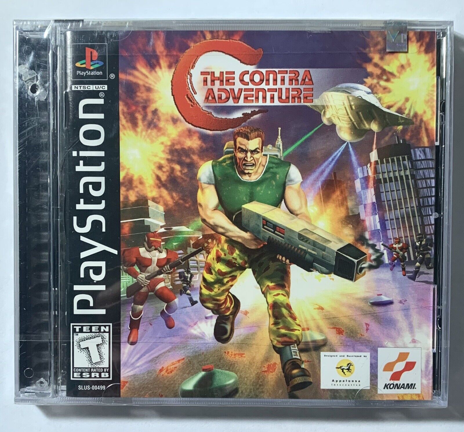 C: The Contra Adventure (Sony PlayStation 1 PS1) sealed with hole from 1998