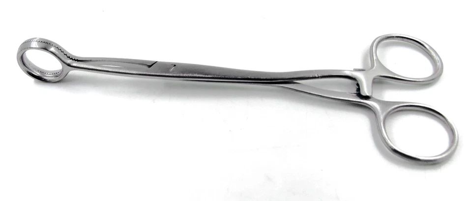 Pinzas quirúrgicas Collins para agarrar lengua 6,5" mandíbulas de ancho 20 mm herramientas 3 piezas Foto 2 de 4