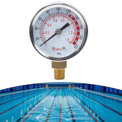Easy Installation For Pool Filter Pressure Gauge Leak Free and