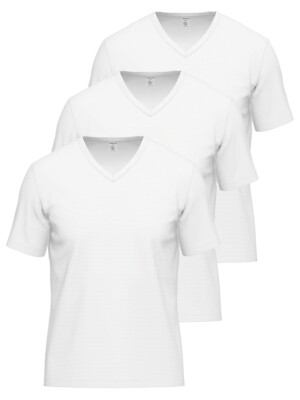 Ammann 3er Pack V-Shirt 1/2 Arm Cotton & More 700257 Gr. 5-8 in 3 Farben