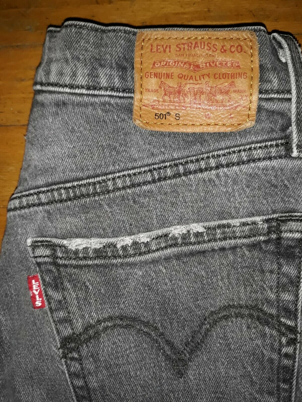 Vintage LEVI'S 501 S Big E Men's Premium Jeans Button Fly Skinny Size  W24xL28 | eBay