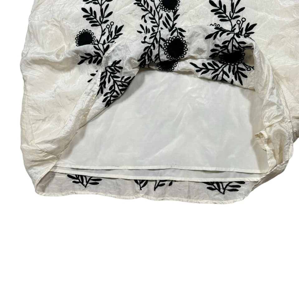 Maxi Vestido Juicy Couture 'Angel' Seda Bordado Floral - Talla P (XS?) Foto 4 de 4