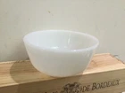 Vintage Anchor Hocking Fire King Ware White Milk Glass USA Mixing Bowl 6''X3''