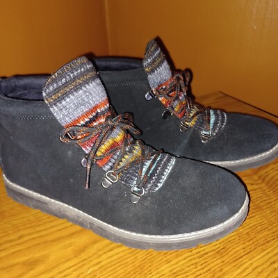 Skechers Bobs Alpine S'Mores Lace-Up Ankle Boots Women's Size 10 Leather  Upper