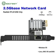 2.5Gb Base-T PCIe Network Adapter, RJ45 with Realtek RTL8125B chipset , for PC.