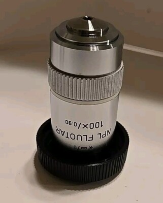 Leitz Wetzlar NPL FLUOTAR 100x/0.90 Microscope Objective NEW